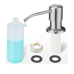 OWOFAN Kitchen Faucet Low Lead Commercial Solid Brass Single Handle Single Lever Pull Out